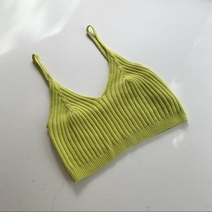 Free People Cropped Knit Tank